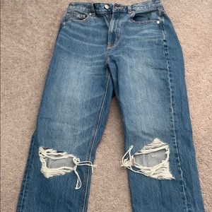 American eagle high rise mom jeans